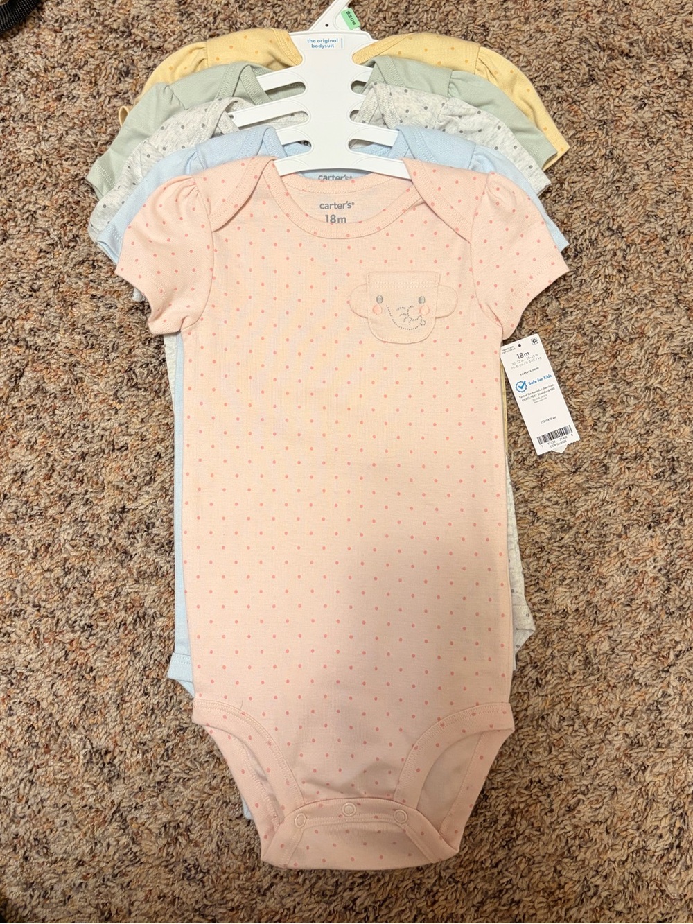 Carter's Short-Sleeve One-Piece Bodysuits